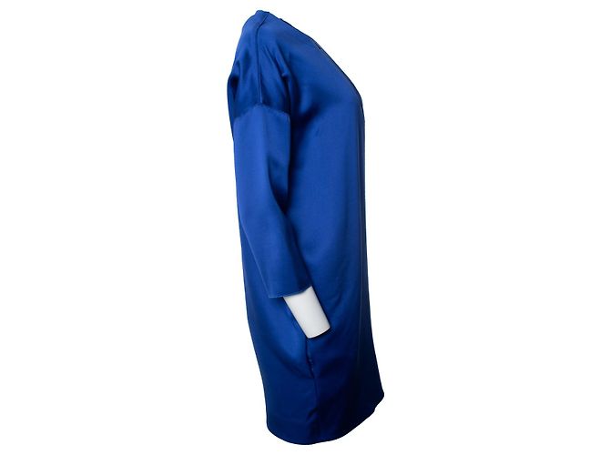 Céline Abito in misto seta blu cobalto Celine - vista 4