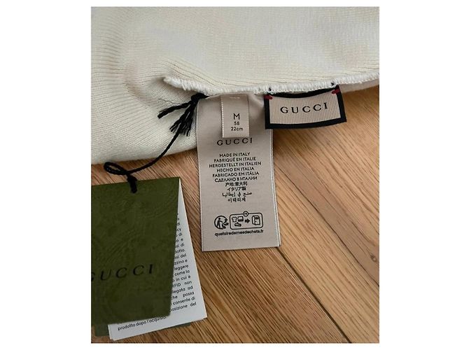 Gucci Mütze Weiß aus Wolle Größe M - Ansicht 3