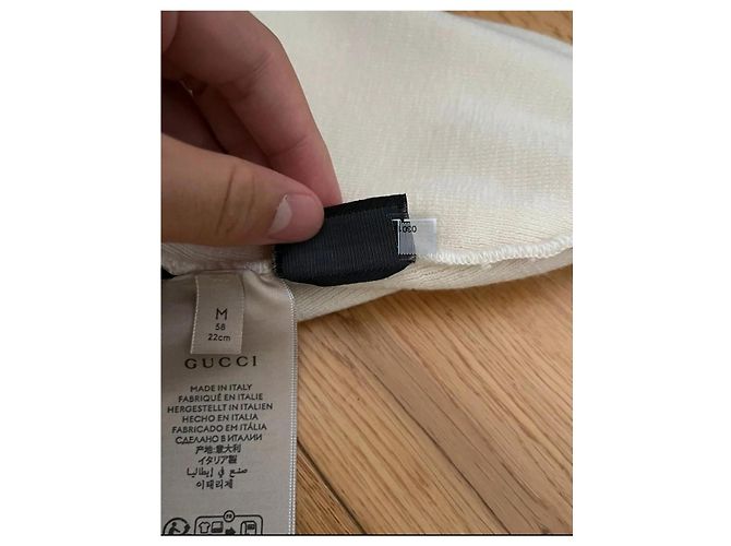 Gucci Mütze Weiß aus Wolle Größe M - Ansicht 4