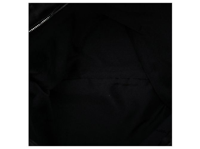 Borsa a spalla in tela Zucca nera Fendi Nero - vista 4
