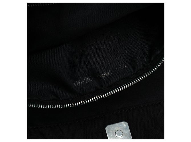 Borsa a spalla in tela Zucca nera Fendi Nero - vista 6