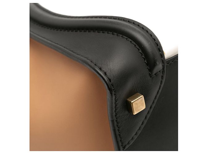 Luggage Céline Celine Weiße Mini Tricolor aus Kalbsleder Reisetasche - Ansicht 12