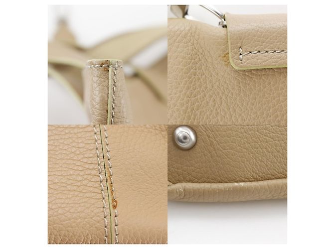Bolsa tote de couro bege Tod's - vista 10
