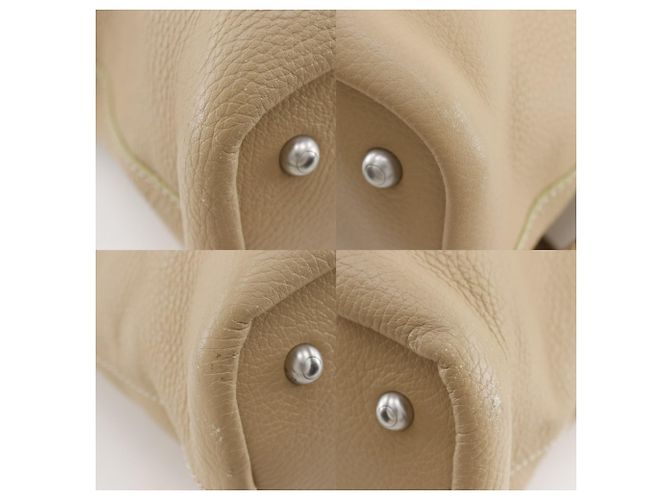Bolsa tote de couro bege Tod's - vista 4
