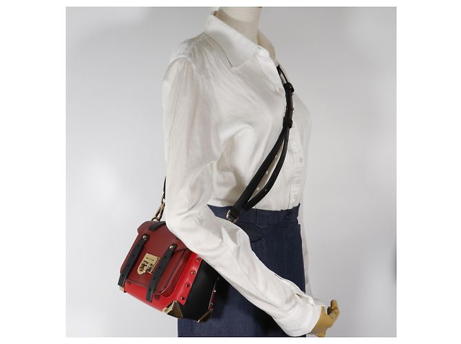 Borsa a Spalla Piccola Manhattan di Michael Kors Rosso - vista 17