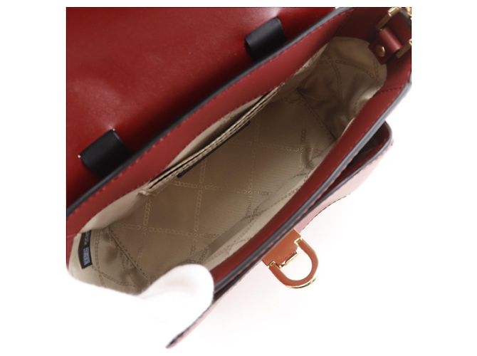 Borsa a Spalla Piccola Manhattan di Michael Kors Rosso - vista 4