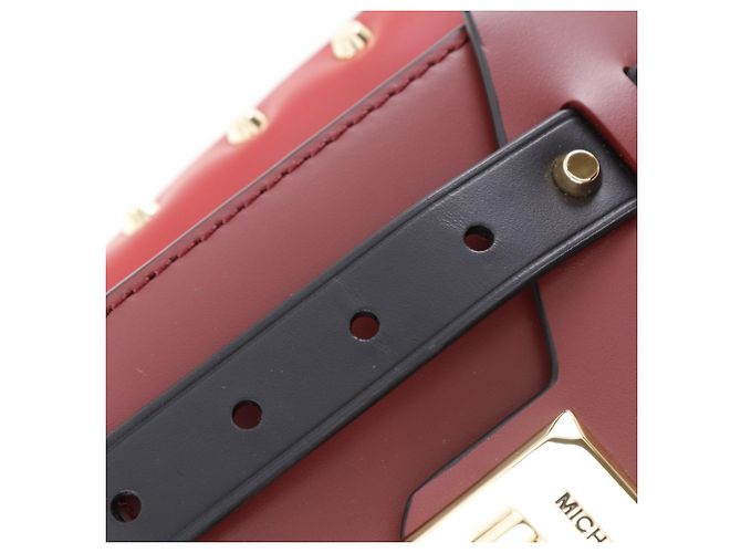 Borsa a Spalla Piccola Manhattan di Michael Kors Rosso - vista 6
