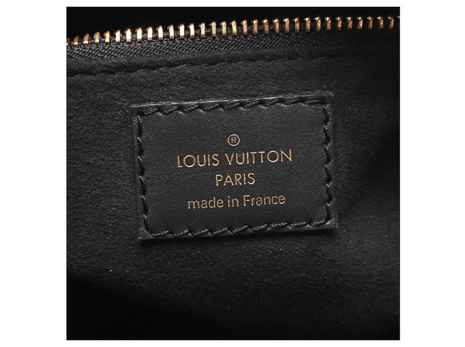 Bolsa Petite Malle Souple Louis Vuitton Marrom Preto Monograma - vista 4