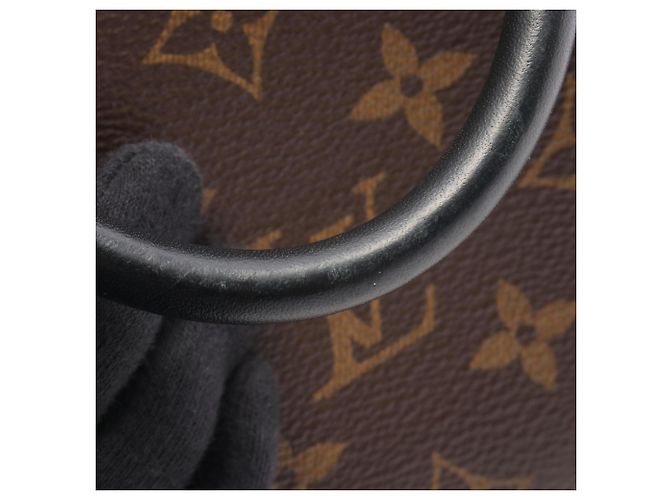 Bolsa Petite Malle Souple Louis Vuitton Marrom Preto Monograma - vista 6