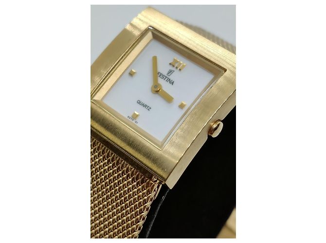 Autre Marque Festina 8970 Uhr goldplattiert Golden - Ansicht 2