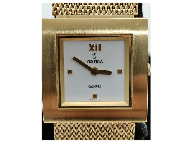 Autre Marque Festina 8970 Uhr goldplattiert Golden - Ansicht 4