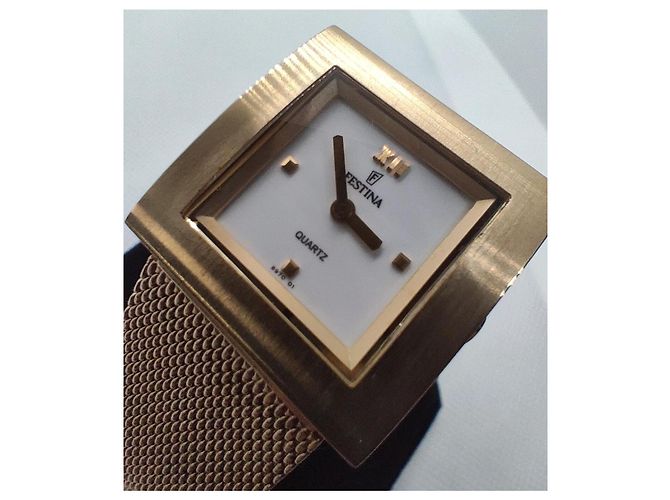 Autre Marque Festina 8970 Uhr goldplattiert Golden - Ansicht 5