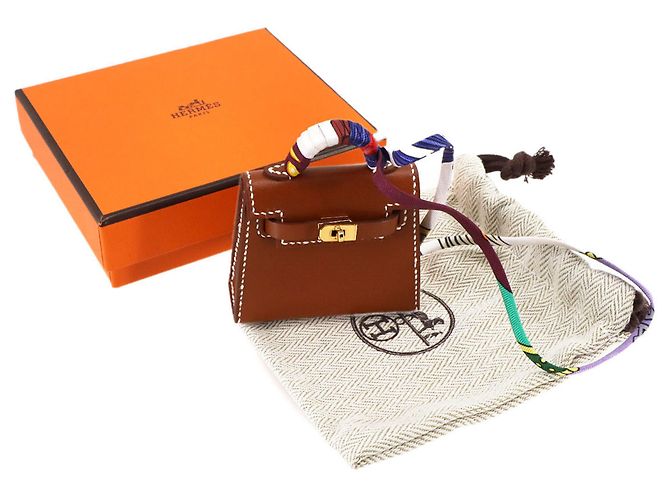 Charm Mini Borsa Twilly Kelly di Hermès Marrone - vista 2
