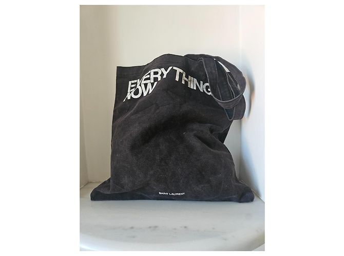 Saint Laurent Canvas Tote Bag Schwarz - Ansicht 4