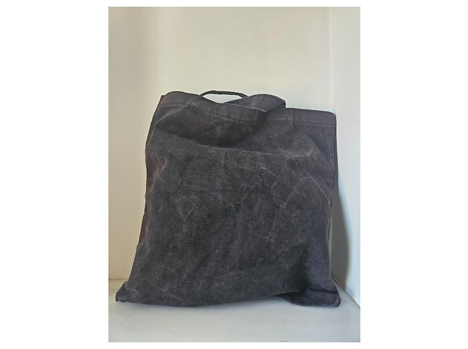 Saint Laurent Canvas Tote Bag Schwarz - Ansicht 9