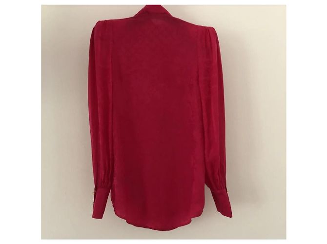 Top de seda jacquard Balmain pour H&M Fucsia - vista 3