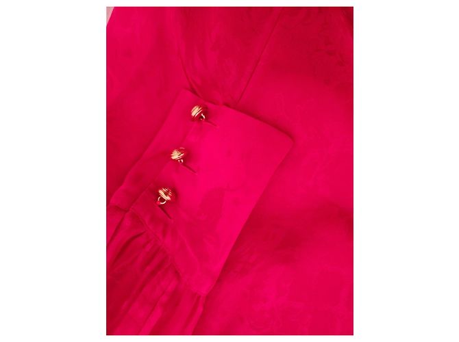 Top de seda jacquard Balmain pour H&M Fucsia - vista 5