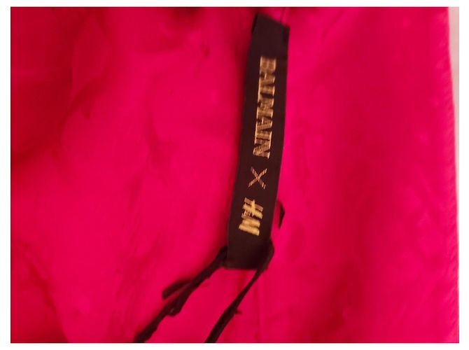 Top de seda jacquard Balmain pour H&M Fucsia - vista 9