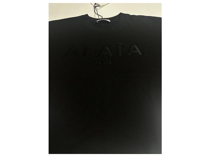 Alaïa Black Logo CropT-shirt - view 3