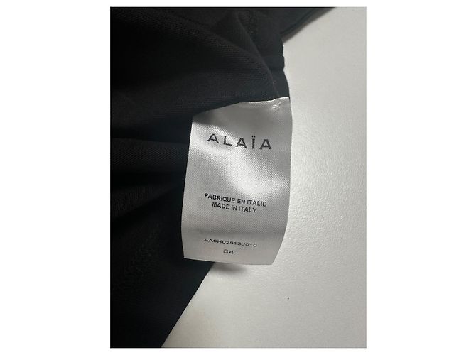 Alaïa Black Logo CropT-shirt - view 6