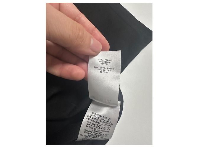 Alaïa Black Logo CropT-shirt - view 7