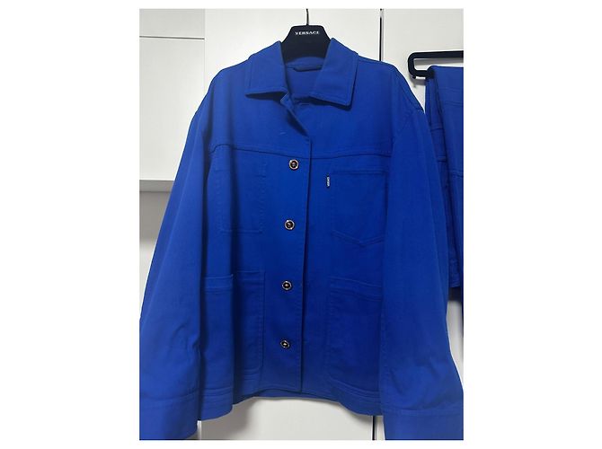 Completo da lavoro blu Versace - vista 3