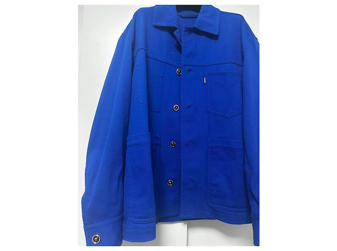 Blaue Arbeitsjacke von Versace - Ansicht 2