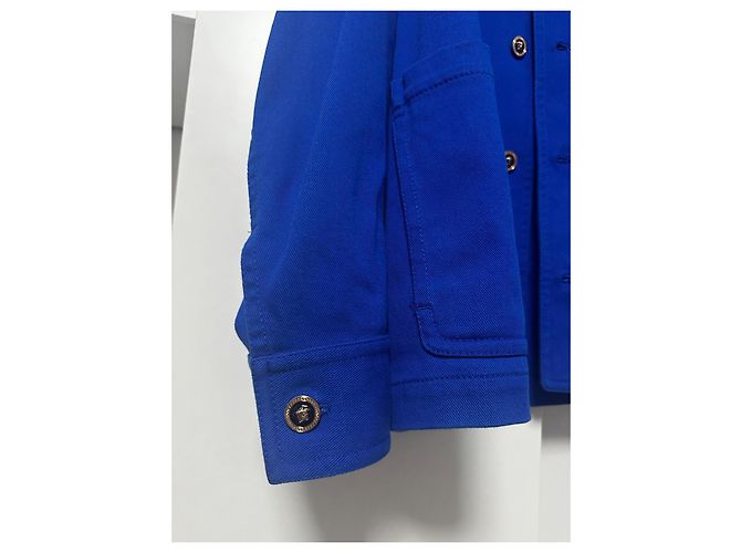 Blaue Arbeitsjacke von Versace - Ansicht 3