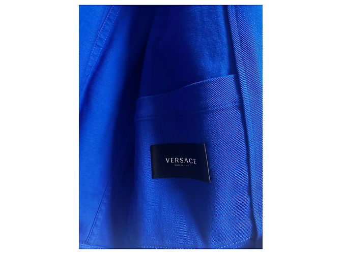 Blaue Arbeitsjacke von Versace - Ansicht 6