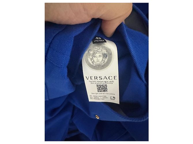 Blaue Arbeitsjacke von Versace - Ansicht 9