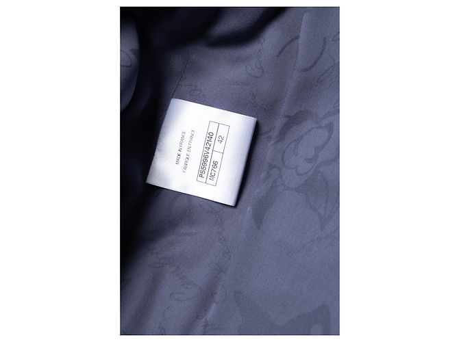 Chanel, lila Tweed-Blazer mit Lurex Grau - Ansicht 9