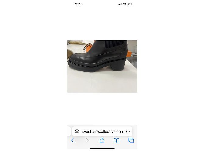Aloha Botines Hermès de piel negra talla 37 Negro - vista 6