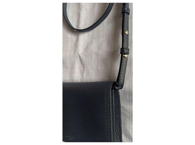 Borsa a tracolla Lancel in pelle blu petrolio Blu scuro - vista 10