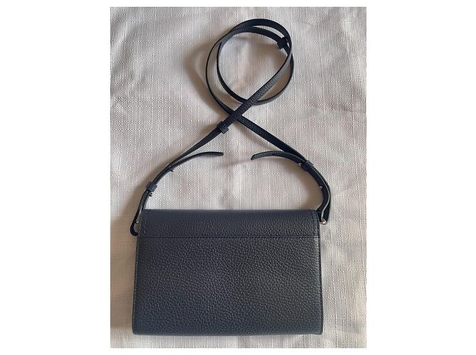 Borsa a tracolla Lancel in pelle blu petrolio Blu scuro - vista 2