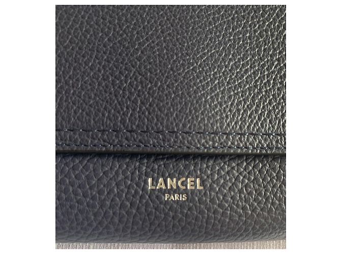 Borsa a tracolla Lancel in pelle blu petrolio Blu scuro - vista 4