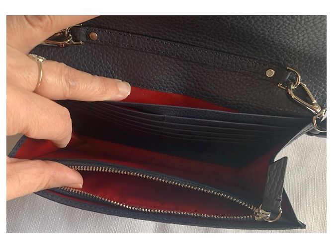 Borsa a tracolla Lancel in pelle blu petrolio Blu scuro - vista 6