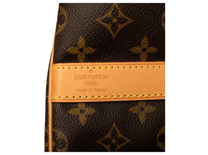 Louis Vuitton Monogram Keepall Bandoulière 55 Marrone - vista 5