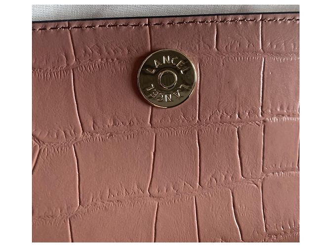 Borsa Lancel Initials in pelle nude - vista 7