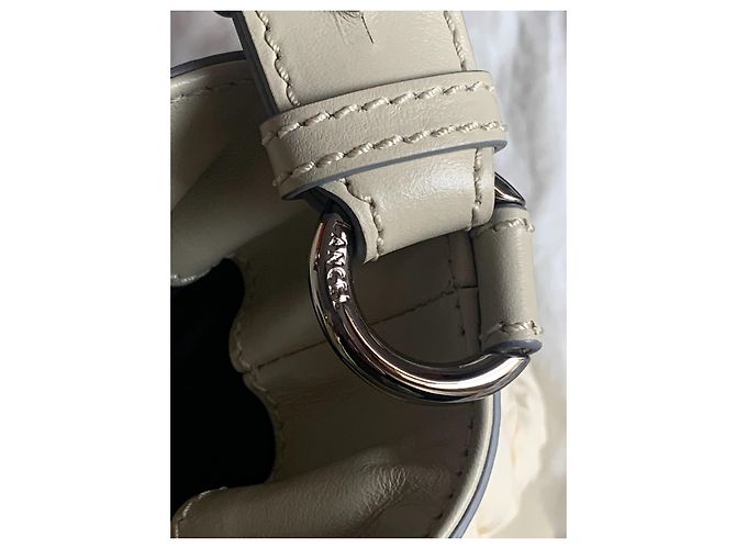 Borsa a secchiello Lancel First Flirt Crema Pelle - vista 13