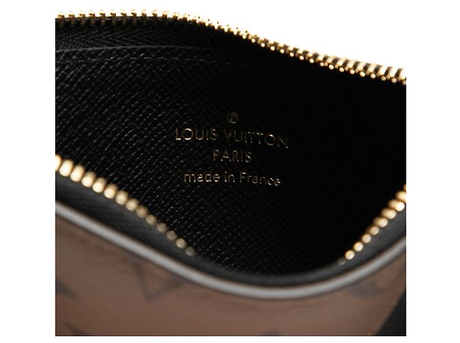 Porta biglietti da visita Romy Monogram Reverse di Louis Vuitton Marrone Nero - vista 7