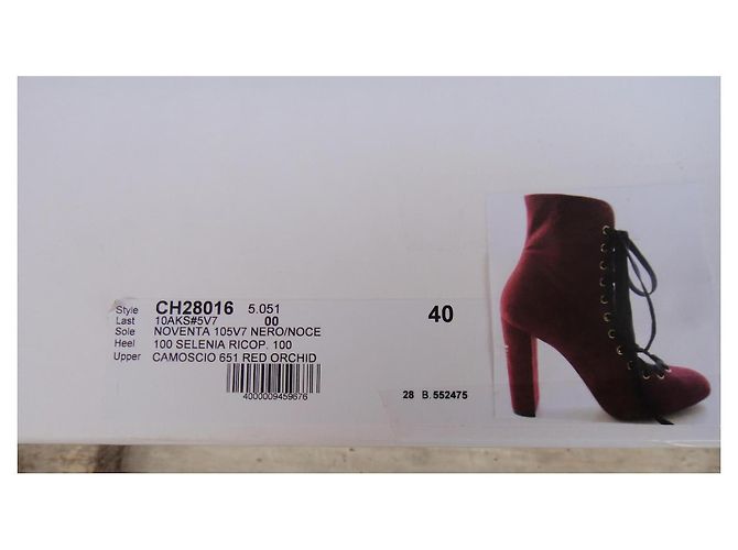 Botines Chloé de ante rosa - vista 6