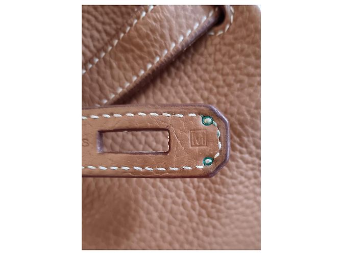 Hermès Kelly 35 restituito in Taurillon Clémence Cammello - vista 6