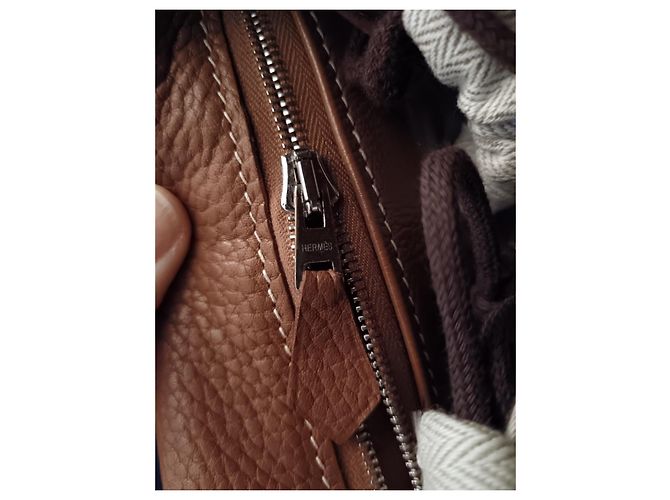 Hermès Kelly 35 restituito in Taurillon Clémence Cammello - vista 7