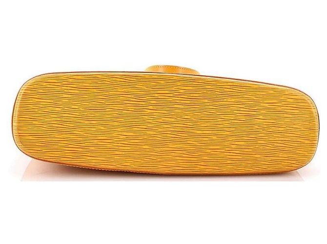 Borsa Louis Vuitton Epi Lussac Gialla in Pelle Giallo Gold hardware Viola scuro - vista 3