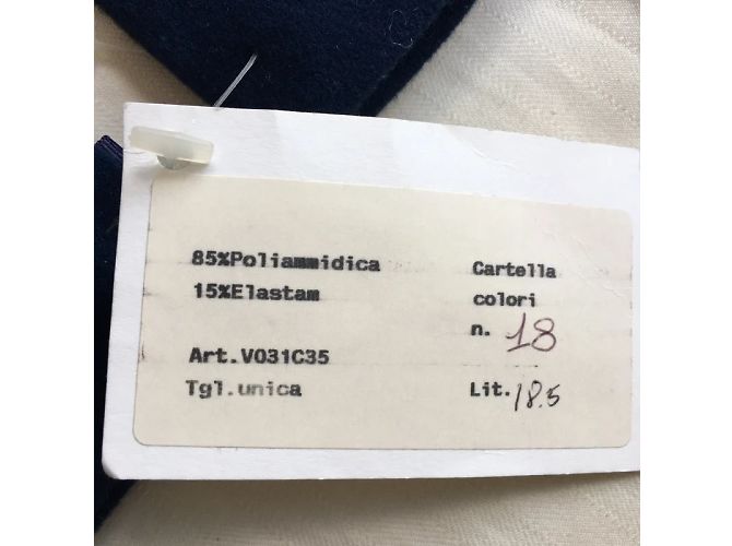 Autre Marque Luvas com fitas e medalhão Azul Dourado - vista 7
