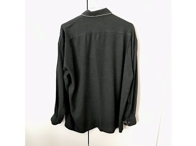 Camisa Equipment Gris Jaspeada de Rayón con Ribete Blanco Gris antracita - vista 5