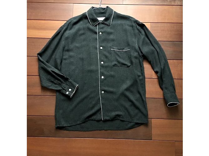 Camisa Equipment Gris Jaspeada de Rayón con Ribete Blanco Gris antracita - vista 6