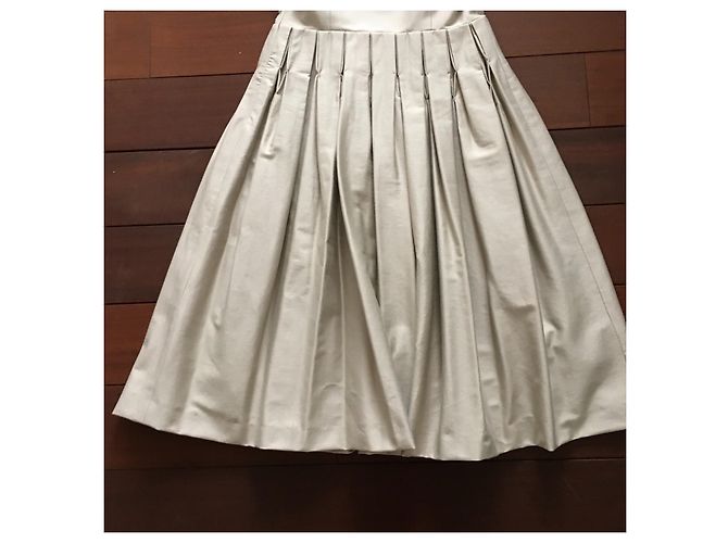 Vestido Calvin Klein de algodón beige - vista 9