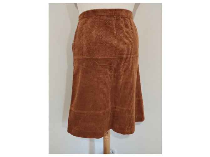 Falda de Terciopelo Chic Inteligente de Invierno Bel Air TXS/S Camello - vista 11