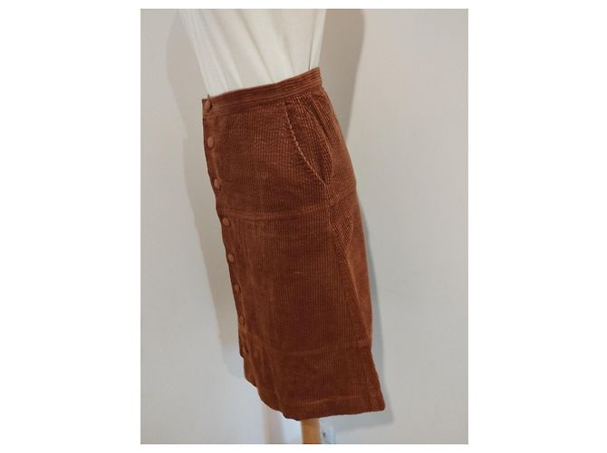 Falda de Terciopelo Chic Inteligente de Invierno Bel Air TXS/S Camello - vista 13